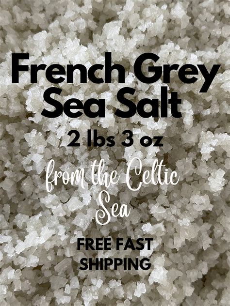 French Grey Sea Salt - 6 X 1 Kg Bag (2 Lbs 3 Oz) - Etsy