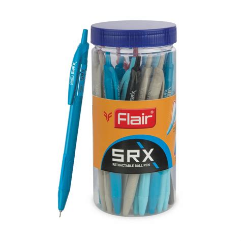 Flair SRX Retractable Ball Pen Jar | Tip Size 0.7 mm | Triangular Grip ...
