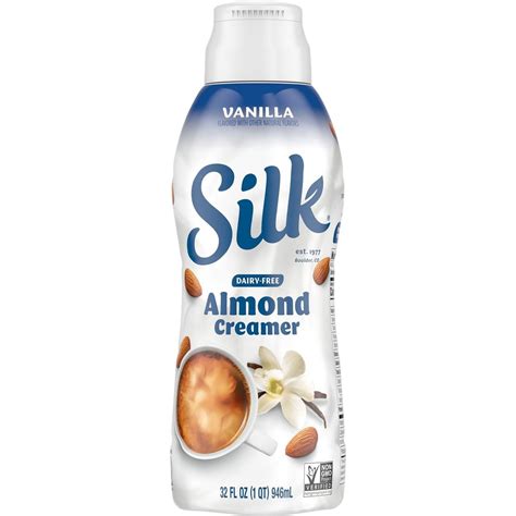 Silk Dairy Free Almond Milk Coffee Creamer - Vanilla - Shop Coffee ...