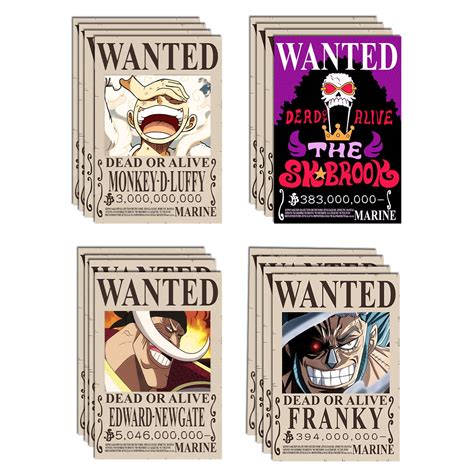 Redcloud Set Of 20 Peel N Stick One Piece Wanted | Desertcart Sri Lanka