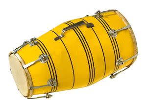 NSR RR Musical Nut & Bolts Dholki New Yellow Design Nut & Bolts Dholki ...
