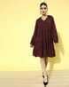 Buy Maroon Dresses for Women by PlusS Online | Ajio.com