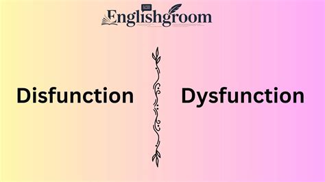 Disfunction vs Dysfunction 🧠 Understanding the Difference and Correct Usage