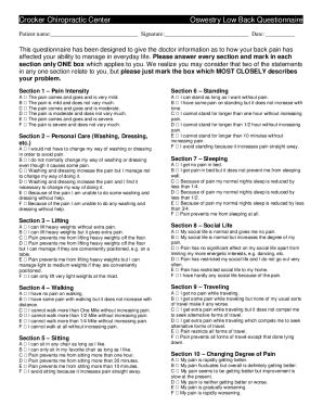 Fillable Online Neck Pain and Back Pain Disability Index Forms Fax ...
