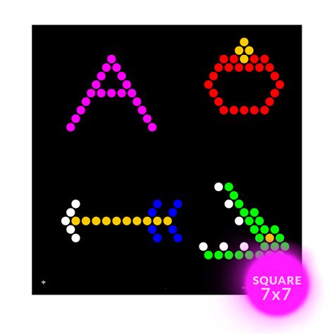 Lite Brite Template Refills: Letter Designs (SQUARE) | Simple Lite ...