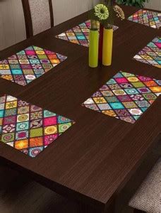 CERVUS Rectangular Pack of 6 Table Placemat - Buy CERVUS Rectangular ...