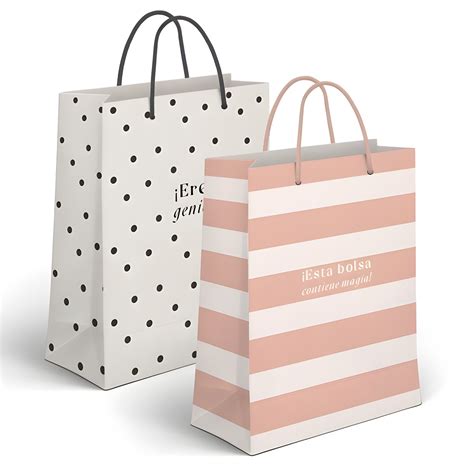 Bolsa regalo de 45 x 33 x 10 cm con mensajes y colores surtidos - 1 ...