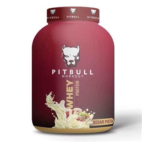 PITBULLWORKOUT Whey Protein Isolate Powder with BCAA for Lean Mass and ...