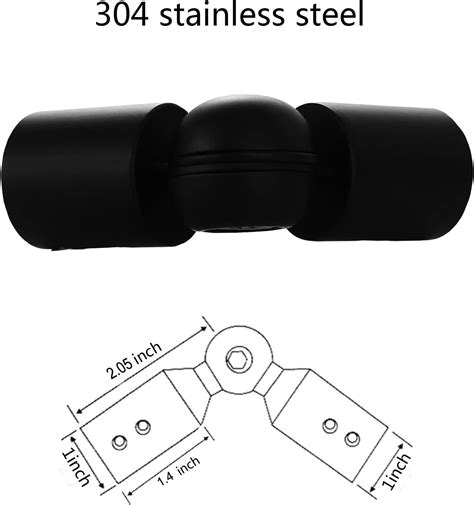 Buy Window Corner Curtain Rod Connector Set of 2, Adjustable Heavy Duty ...