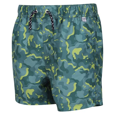 Boys Skander II Camo Swim Shorts (Sea Pine/Green Algae) REGATTA | Decathlon