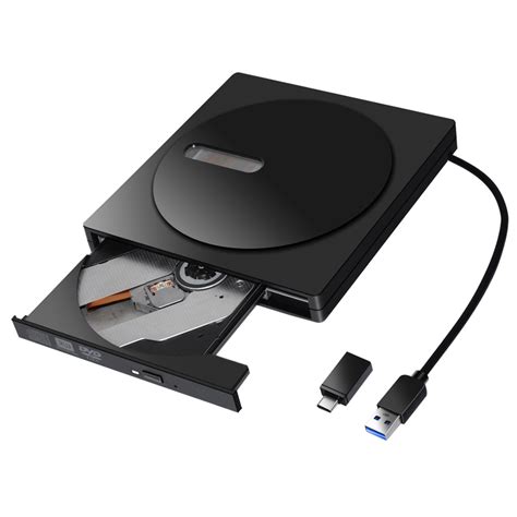 USB 3.0 Type-C External Optical Drive DVD-RW Player CD DVD Burner ...