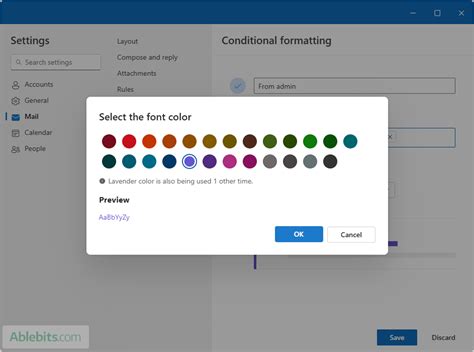 Image result for Conditional Formatting Emails Outlook
