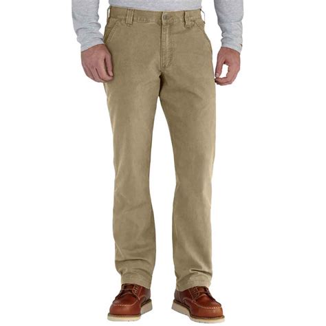 Carhartt Men's Rugged Flex Relaxed Fit Canvas Work Pants - Dark Khaki ...