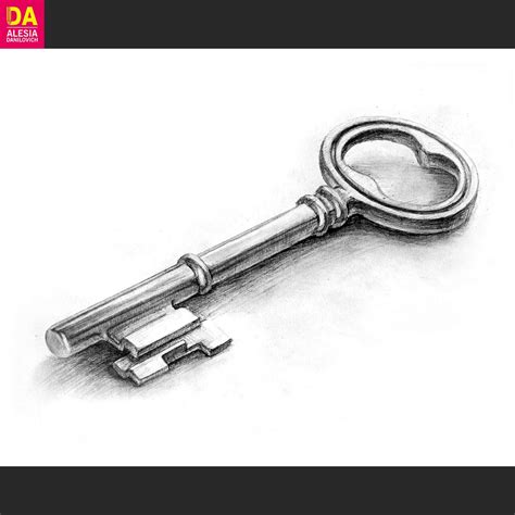 A Drawing Of A Key - Drawing Tips Guide