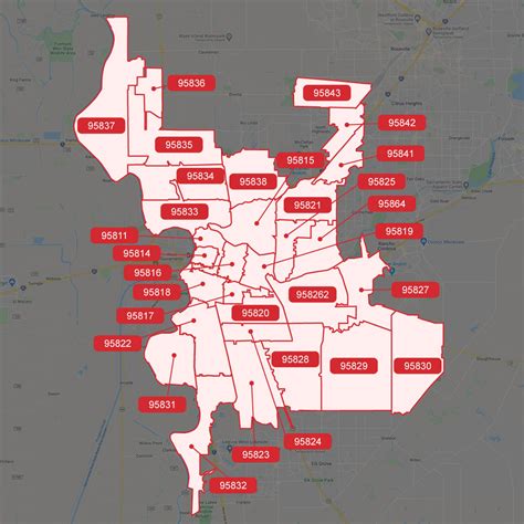 Sacramento Zip Code List