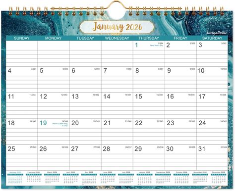 Amazon.com: 2026 Calendar - 2026 Wall Calendar, January 2026 - December ...