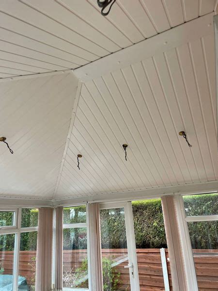 Image result for How to Install Ceiling Cladding in a Conservatory