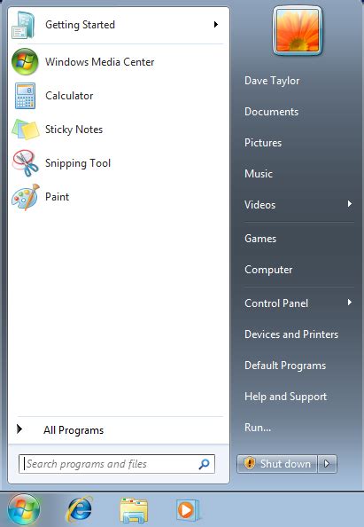 Image result for View Start Menu Windows 7