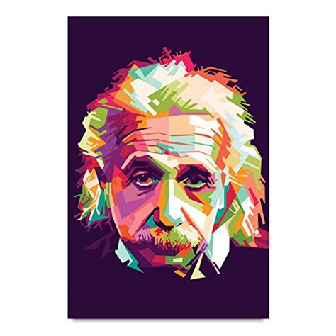 ezyPRNT Albert Einstein Pop Art Wall Poster (Size: 12x18 inch) : Amazon ...