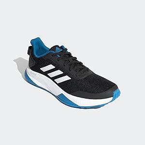 Buy adidas Mens Run Steady M ALTBLU/CBLACK/ACIYEL/FTWWHT Sneaker - 11 ...