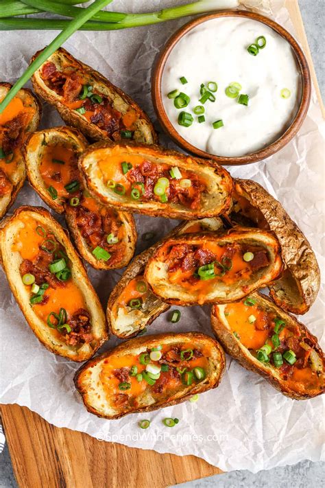 Crispy Oven Baked Potato Skins - CookKingdom