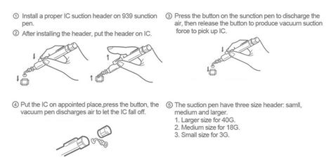Hoki: VP-919 Vacuum Suction Pen for SMD Components Pickup