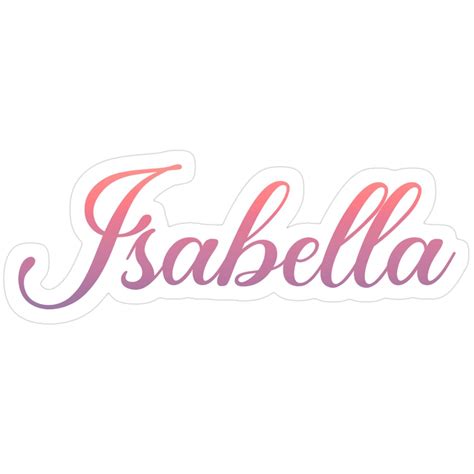 Isabella Sticker | Name paintings, Isabella, Lettering