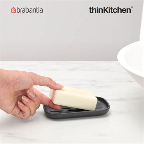 Buy Brabantia Renew Soap Dish Dark Grey Online at thinKitchen
