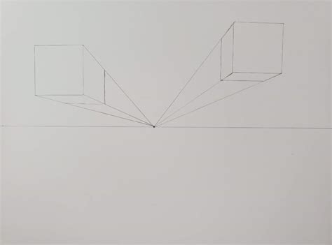 Image result for One Point Perspective Drawing Boxes