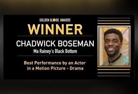 Chadwick Boseman named Best Actor at Golden Globes posthumously, wife ...