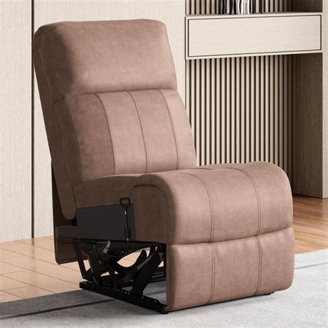 Buy Denver Fabric 1-Seater Armless Recliner - Brown from Home Centre at ...