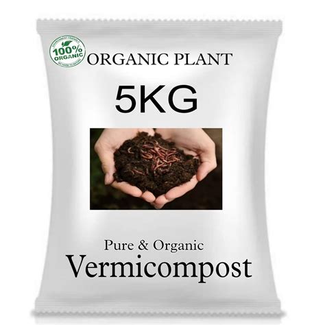 Organic Vermicompost Manure for Plants 5 KG | Pure & Natural Earthworm ...