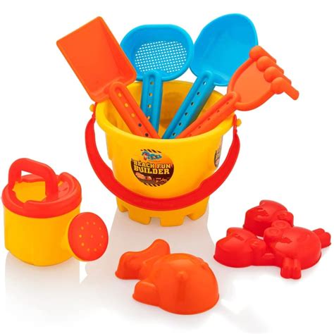 Buy Storio Beach Sand Toys Castle Play Set with Fish, Crab Moulds for ...