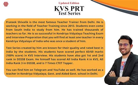 Buy KVS PRT Test Series | Updated Edition | 20 Mock Tests Based on New ...