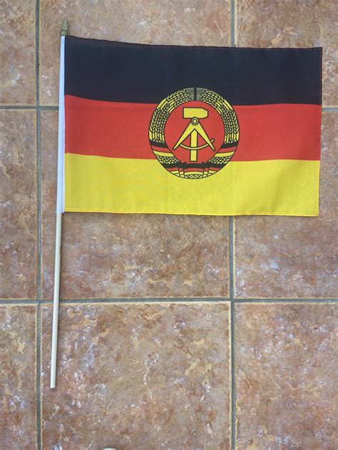 East Germany (German Democratic Republic) large hand flag - World Flag Shop