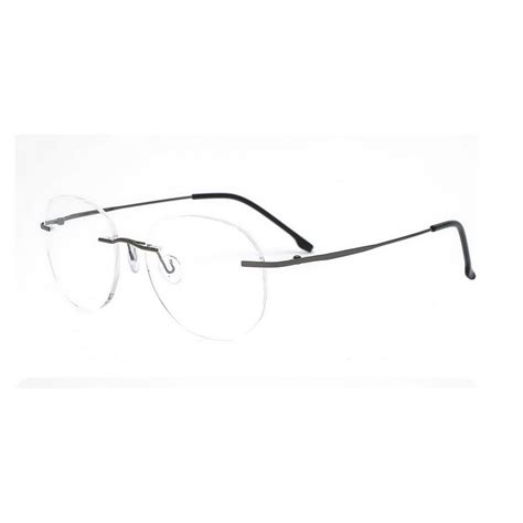 Buy Round Rimless Glasses For Women Men Frameless Spectacle Frames 8519 ...