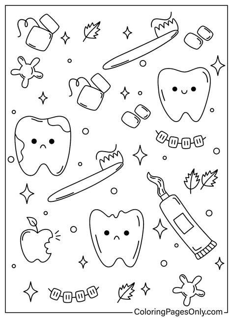 20+ Tooth Coloring Pages - Free Printable PDF & Online Coloring