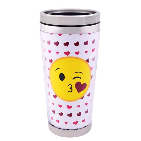 Buy archies® Smiley Face Double Walled Insulated Steel Sipper Jar ...