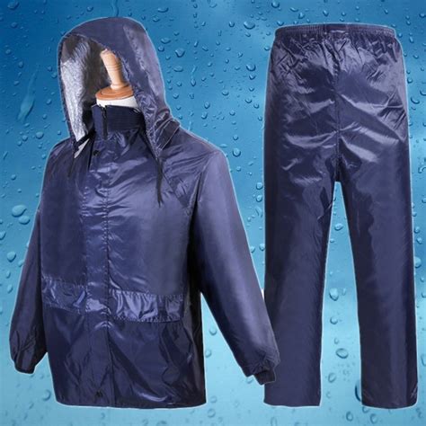 厂家直销电动车时尚分体雨衣纯色多功能防水服 加厚款雨衣-阿里巴巴
