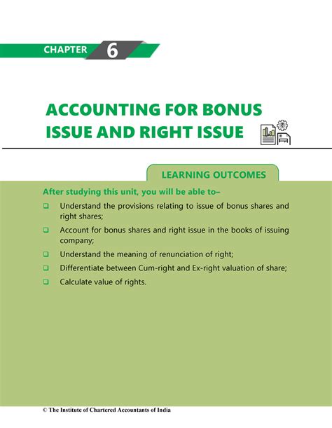Bonus & Right Issue - CHAPTER 6 ACCOUNTING FOR BONUS ISSUE AND RIGHT ...