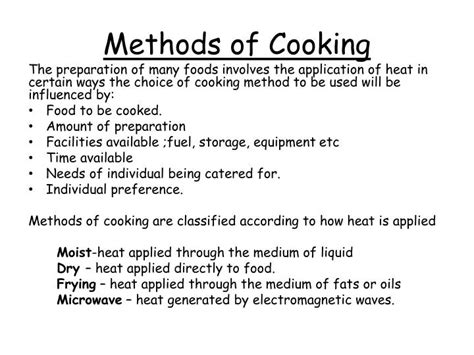 Image result for Methods of Cooking