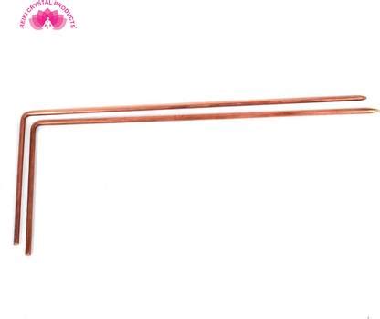 REIKI CRYSTAL PRODUCTS Copper Dowsing L Rods for Water, Ghost, Vastu ...