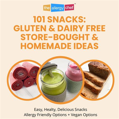 Dairy-Free Snacks (Recipes & Ideas) for Kids & Adults | The Allergy Chef™