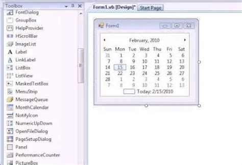 Image result for Making an Advanced Calendar Using VB