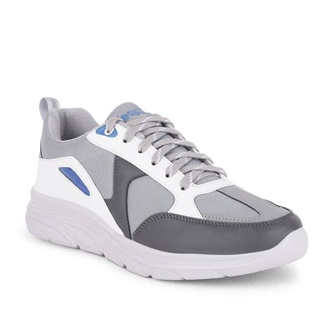 Buy Leap7x Sports Light Grey Walking Shoes For Men YORKERS-1E By Liberty