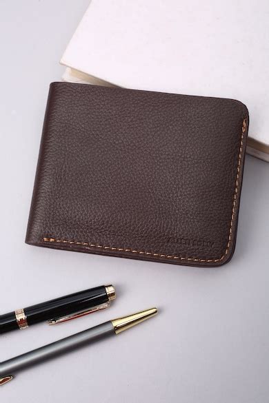 Buy Men Brown Textured Leather Wallet Online - 39826767 | Allen Solly
