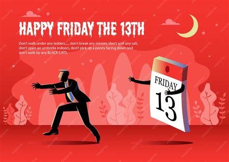 Premium Vector | Happy friday the 13th illustration