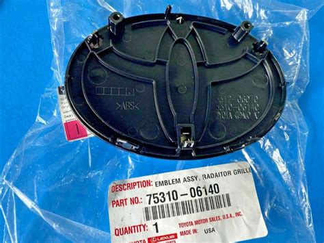 Buy 2018-2019 Camry Genuine Toyota 75310-06140 Frnt Emblem Radiator ...