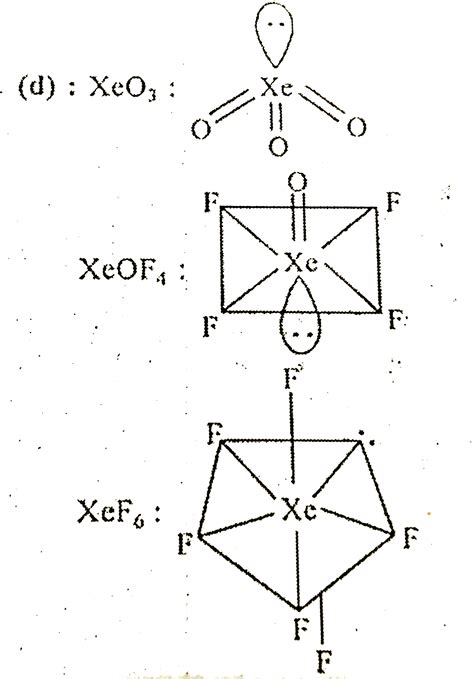 Among the following molecules, `(i)XeO_(3)(ii)XeOF_(4)(iii)XeF_(6 ...