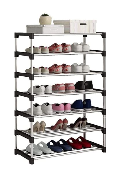 Best Care Premium 7 Shelf Plastic and Steel Shoe/Chappal/Book/Clothes ...